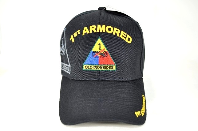 CAP-1257B 1ST ARMORED - BLACK